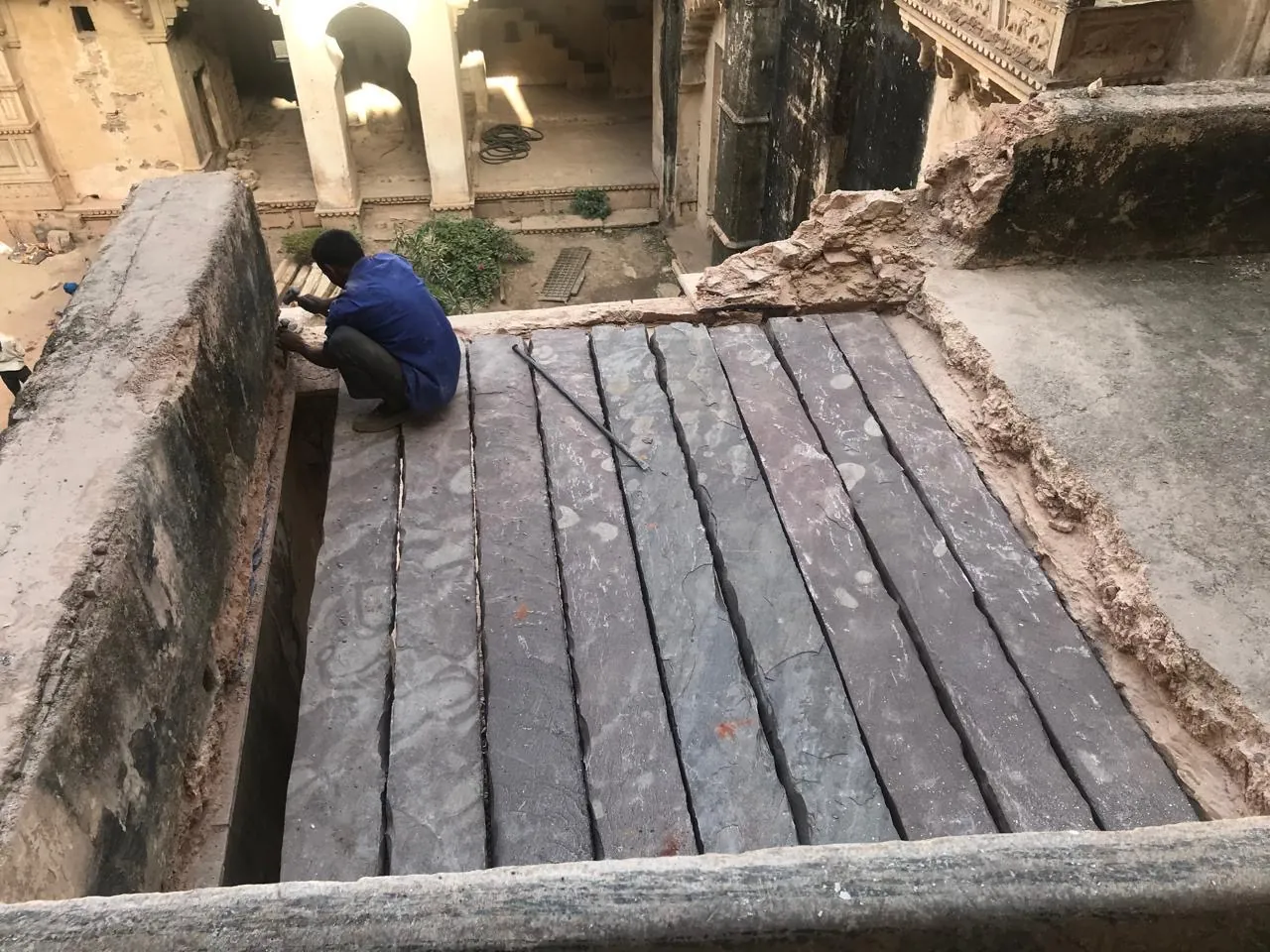 Bundi Palace restoration work 18