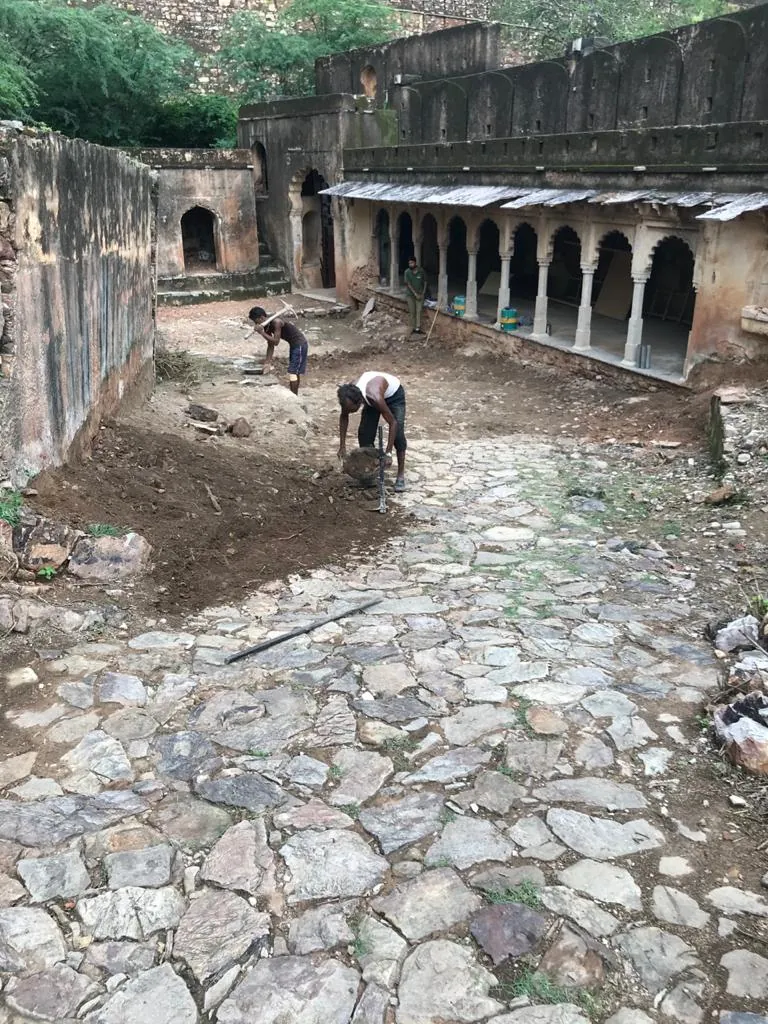 Bundi Palace restoration work 25